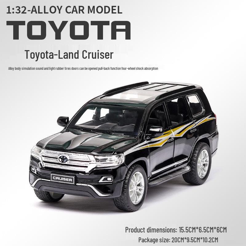 

1:32 Игрушка Модель Внедорожника Toyota Land Cruiser Литая под Давлением Украшение