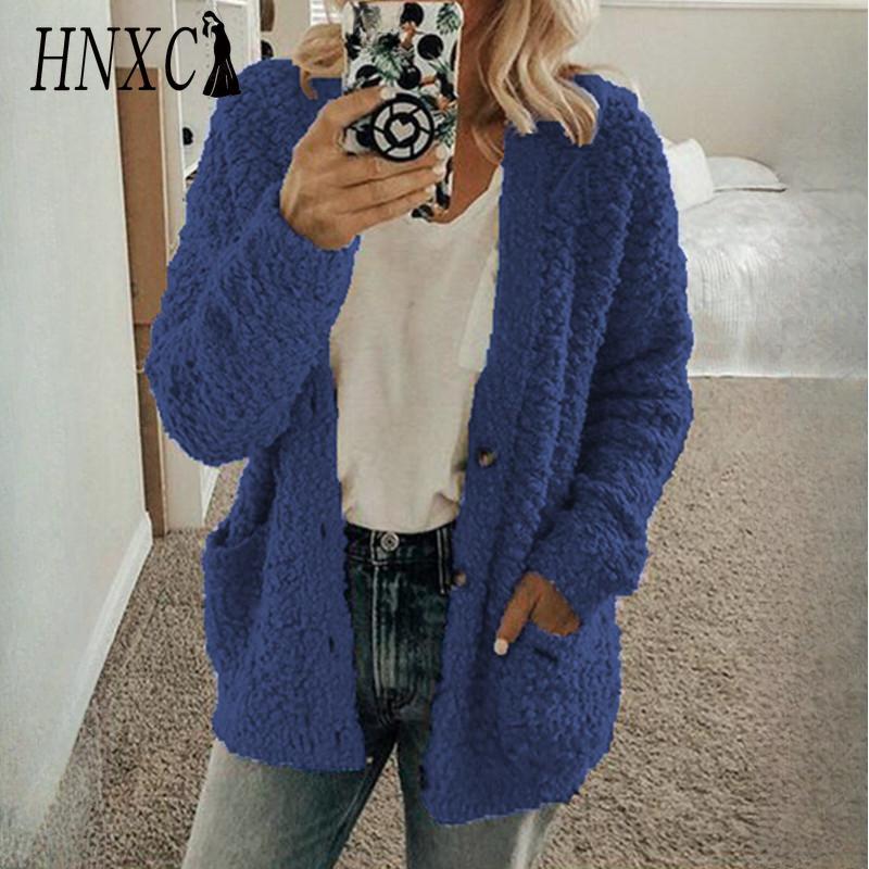 HNXC Dame Vintage Casual rutenettmønster Høst Vinter Langermet Jakker & Kåper