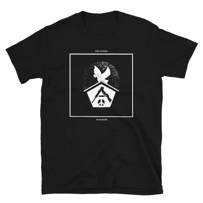 

230 Gsm 100% Cotton The System Is Murder Shirt XXS чёрный