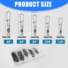 Ball Bearing Barrels Rolling Swivels Barrels Swivels Fishing Tackle Accessories Fishing Lure Hook Connector for Saltwater