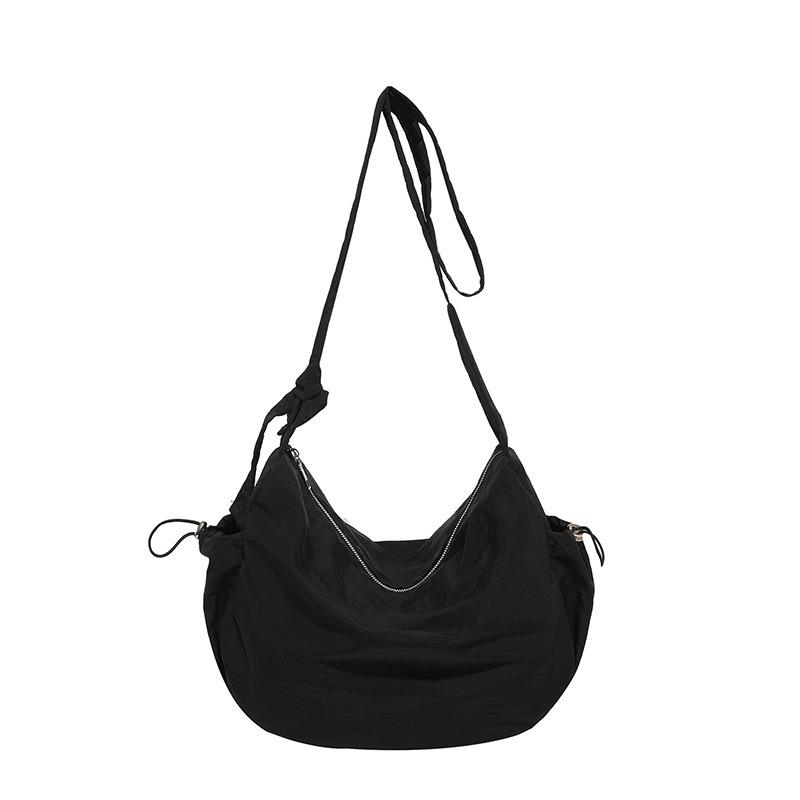 Neuer Nischentrend Nylontasche modisch lässig vielseitig große Kapazität Karomuster einzelne Schulter Umhängetasche Knödeltasche