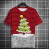 Men's T-Shirt Kids T Shirts 3D Santa Claus Printed Short Sleeve Christmas T-Shirt Trendy Christmas Casual Clothing Tops