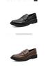 Men's British Style Slip-on Loafers: Comfortable, Breathable Business Casual Leather Shoes