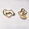 European Design Stainless Steel Irregular Brooch: Adjustable Scarf, Sweater, and Suit Lapel Pin.
