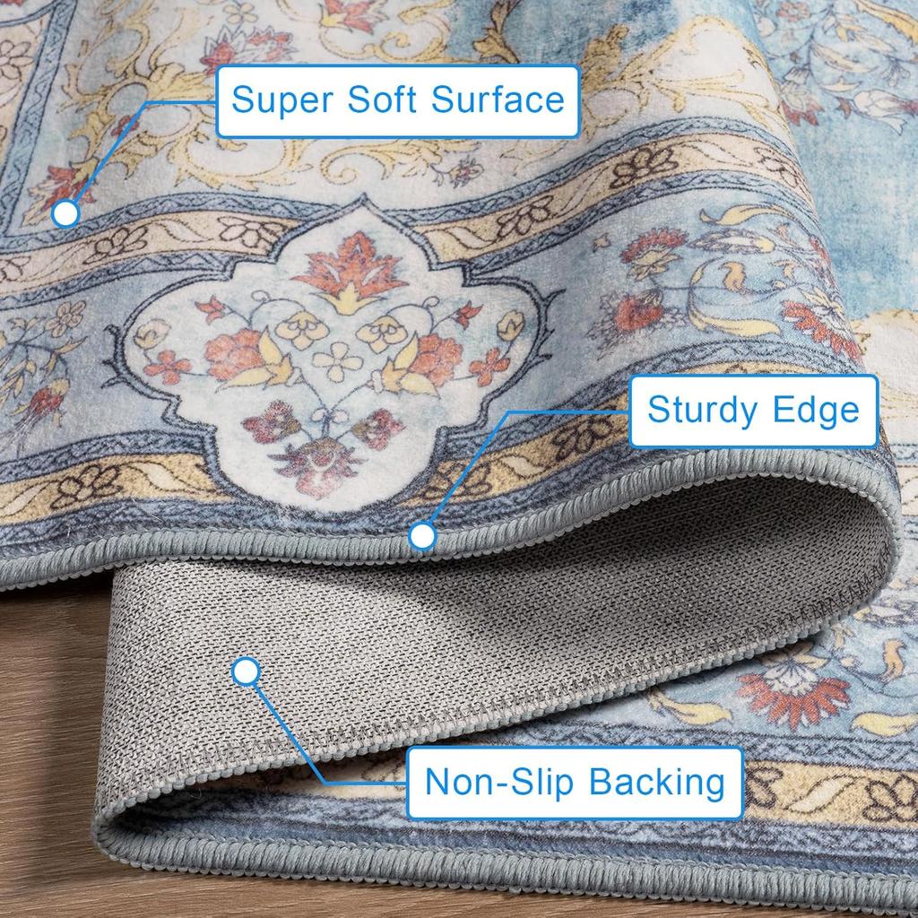 Cashmere Imitation Living Room Carpet Rectangular Crawling Coffee Table Floor Mat Large Area Sofa Rugs Home Decoration