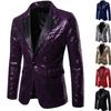 European And American Men's Performance Dresses, Gold Sequined Suits, Nightclub Men's Host Emcee Performances, Plus Size Jackets
