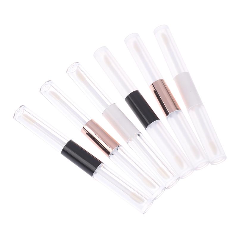 Double Head Clear Empty Mascara Tube With Wand Diy Eyeliner Tube Lip Gloss Bottle Packaging Eyelash Cosmetic Container Bottle