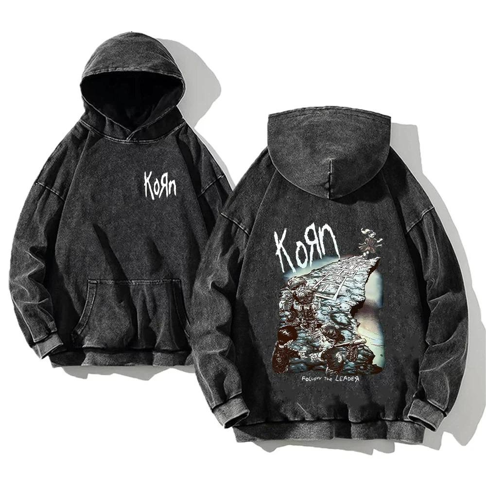 Retro Fashion Graphic Print Hip Hop Hoodie for Men Y2k Punk Casual Loose Pullover Women Streetwear Sweatshirt Hoodies