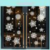 Christmas Snowflake Static Cling Window Decal Pvc For Holiday Decor Set Of Three