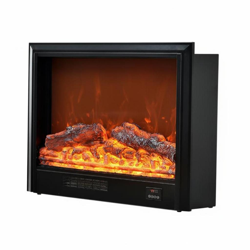 Electric Fireplace Quiet Operation Built-in Heater for Cabinet