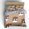 Cute Bear Stack Cartoon Print Bedding Duvet Cover Set Duvet Cover Pillowcases  (1*Duvet Cover 2*Pillowcases, Without Duvet Insert)