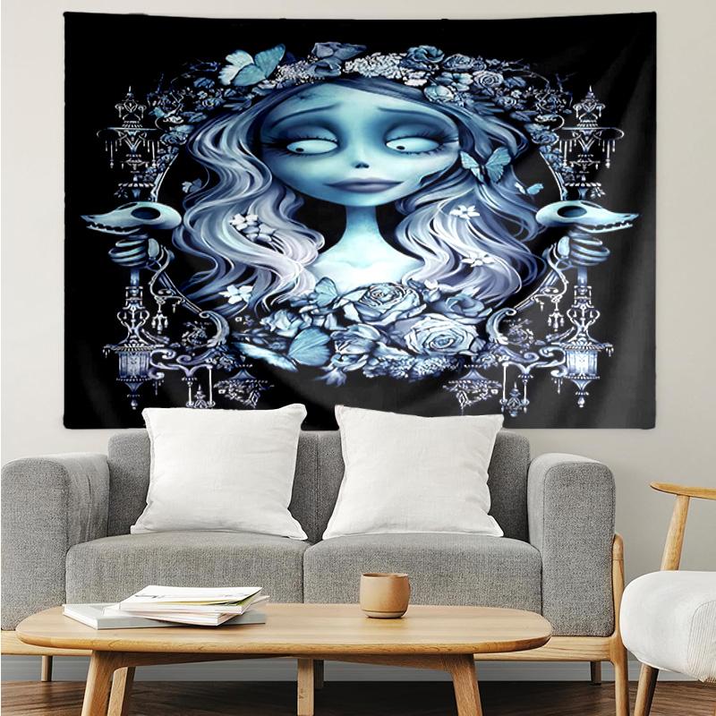 1PC Gothic Corpse Beauty In Bloom K-pop Music Group Tapestry Accessories for Bedroom,Livingroom, Dormitory Room Wall Decor Fan Birthday Gifts