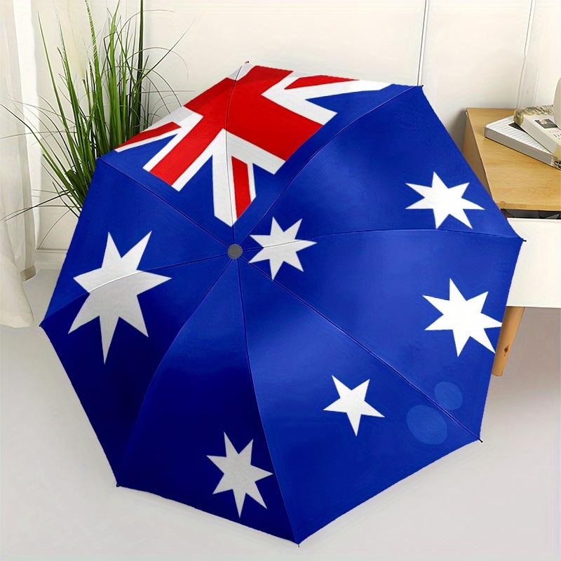 Australian Flag Umbrella Automatic Folding Portable Automatic Umbrella Universal Four Seasons Daily Activities And Holiday Gifts Decorative