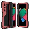 New 360 ° Full Protection Armor Holder With Front Film Metal+Soft Silicone 3-in-1 Shockproof Phone Case For Samsung Z Fold 6 5 4