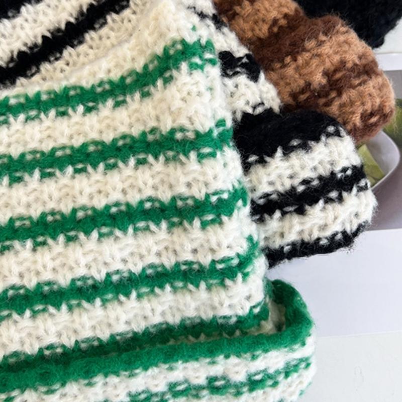 Crochet Knitted Hat Devil Horn Hat Beanie Skullies Beanie Winter Warm Funny Hat Halloween Party Cosplay Party Favors