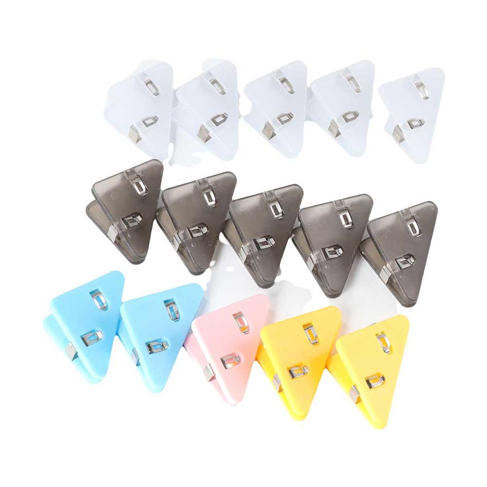 

Transparent Office Supplies Page Holder Index Clamp Clip Triangle Clip Corner Clip Binder Clip