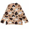 Damen Halloween Strick-Cardigan mit Knöpfen