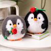 Entzückendes Rosa Pinguin Plüschtier - Runde Ballpuppe, Perfektes Valentinstagsgeschenk für Mädchen