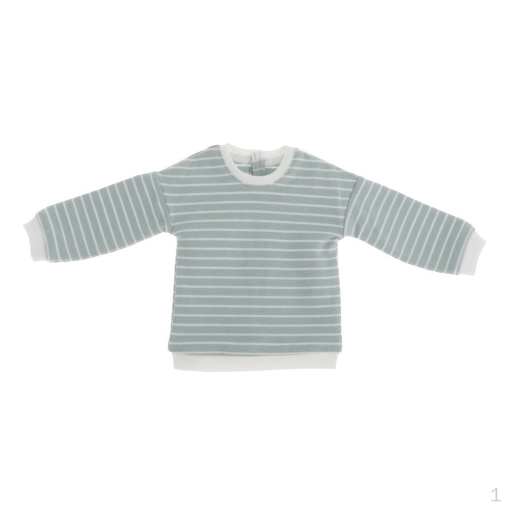 

1 модный свитер с длинными рукавами для куклы OB11, замена платья для маленьких девочек зелёный