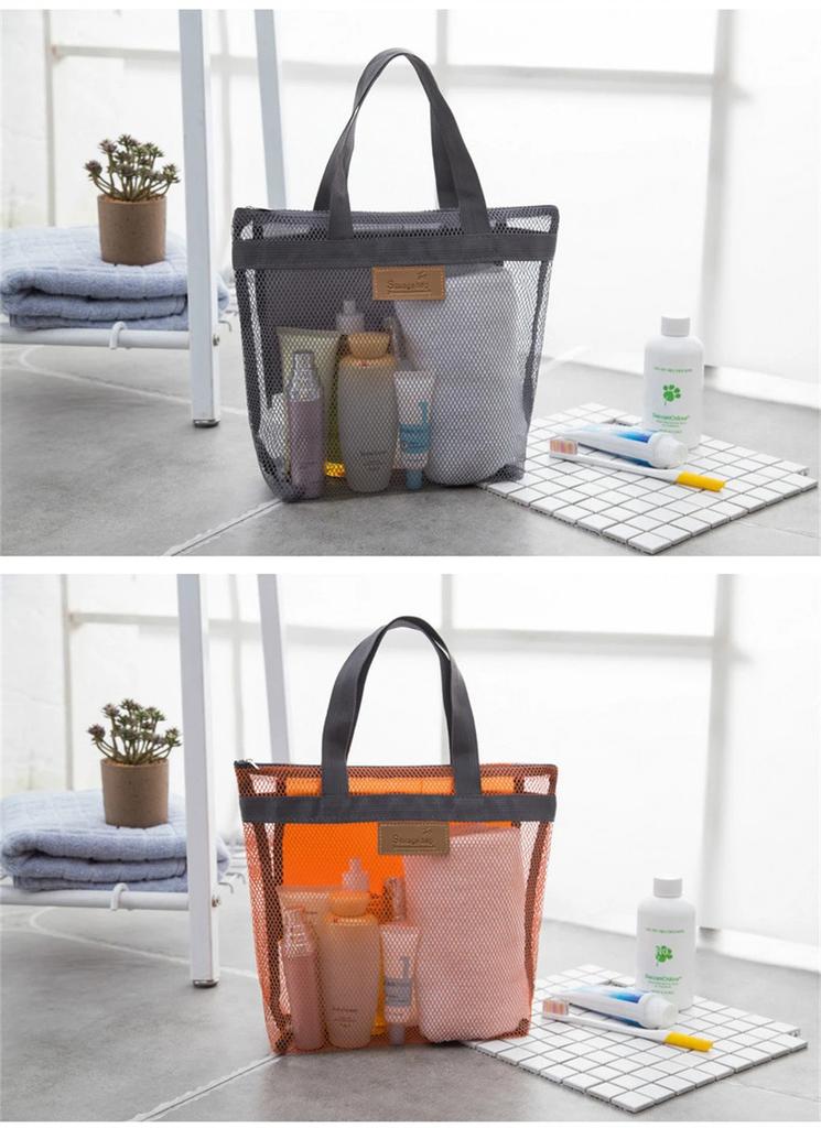 Travel Beach Organization Storage Bag Closet Organizer Clothing Portable Outdoor Wash Swimming Bag Mesh Storage Bag Travel Bag