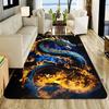 1PC Dragon Pattern Living Room Mats Door Mats Kitchen Rugs Non-Slip Bathroom Rugs Bath Mat Carpet for Home Sink Laundry Decor