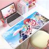 Sweet Emotional Anime Ssummer Pockets Mouse Pad Large Thick Desk Pad Stitched Edges Gaming Mouse Mat For Pc
