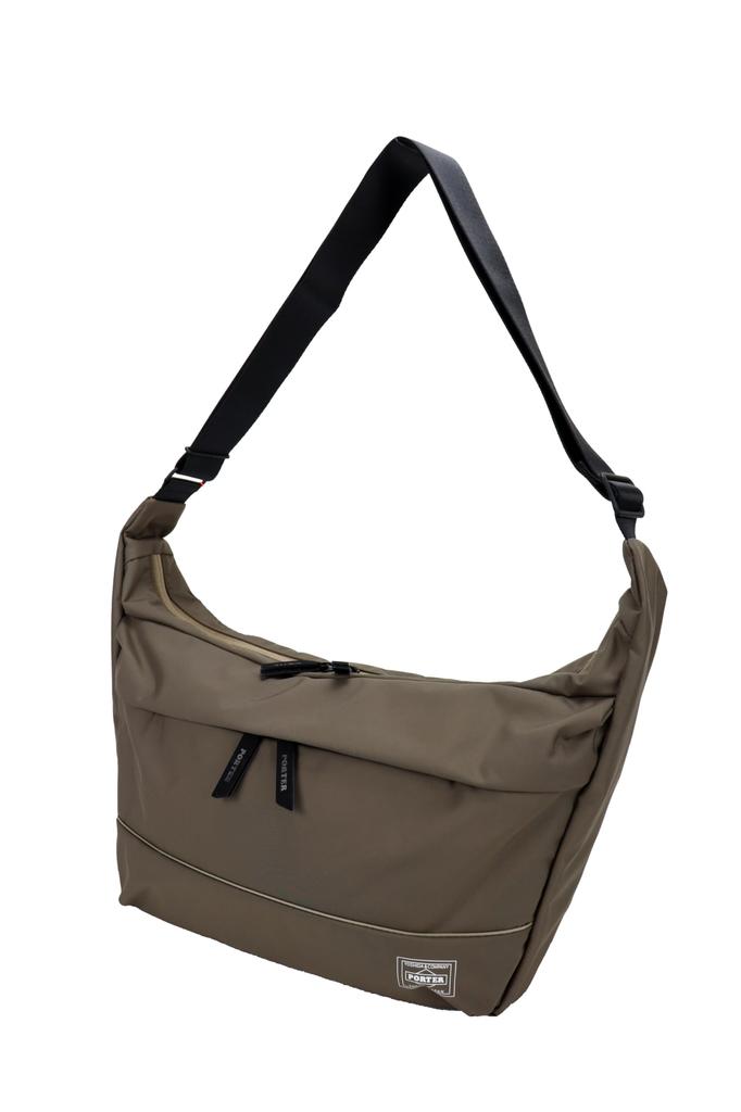 Porter MOUSSE Shoulder Bag by Yoshida A4 Size (L) Kaban, (Greige/GRG)