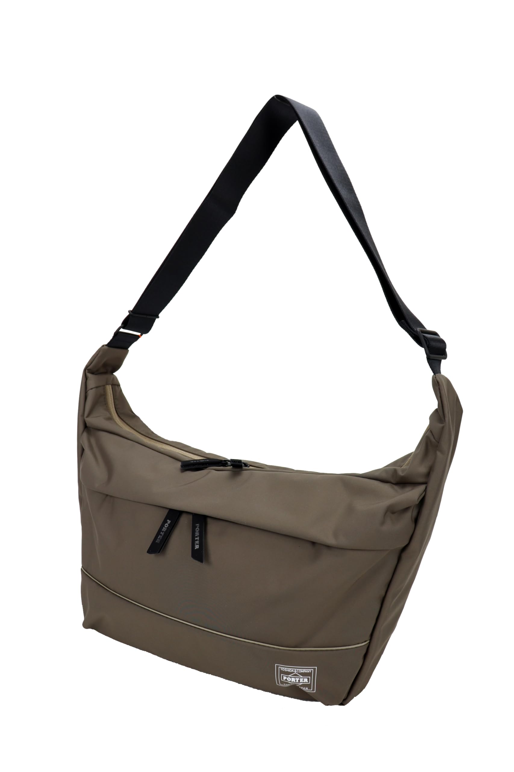 Porter MOUSSE Shoulder Bag (L) by Yoshida Kaban, A4 Size (GreigeGRG)