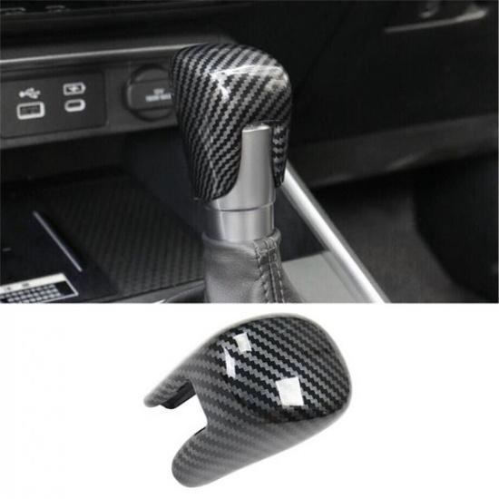 Carbon Fiber Inner Gear Shift Knob Decor Cover Trim For Honda CR-V CRV 2023 2024