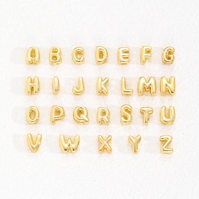 Brass Gold-Plated Letter Pendant - DIY Personalized 26-Letter Necklace