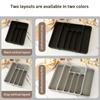 Expandable Drawer Organizers for Utensils Holder,Adjustable Cutlery Tray,Plastic Drawer Dividers Organizers for Kitchen