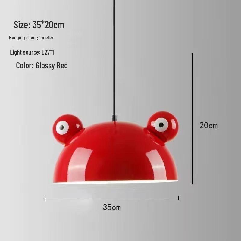 Red Retro Nordic Industrial Chandelier - Ideal for Milk Tea Shops, Bars, Restaurants, and Cafes.