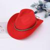 Western Cowboy Hat, Rivet Jazz Hat, Upturned Top Hat, Big-brimmed Felt Hat, Sunshade Woolen Hat, Men and Women