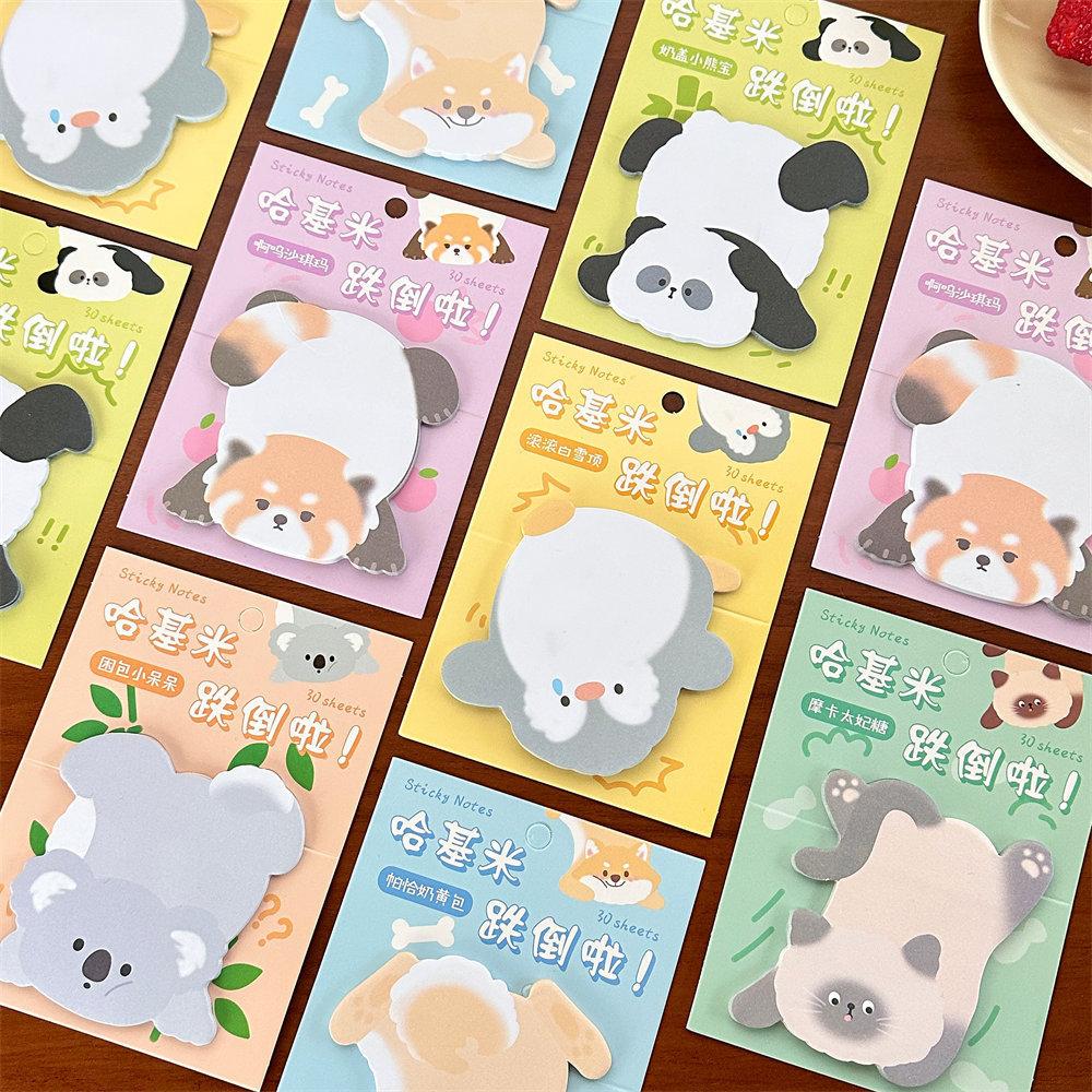 1 Piece Lovely Animal Sticky Notes Memo Pad Paper School Supplies Planner Stickers Stationery