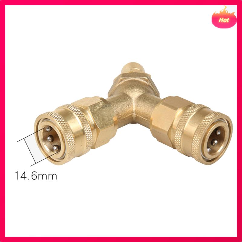Tee Spliter Adapter With 3/8 Inch Quick Release Connector For High Pressure Washer