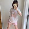 summer pure cotton Women cute cartoon Print T-Shirt harajuku Round Neck oversize Casual Y2K Tops young girl white t shirts streetwear