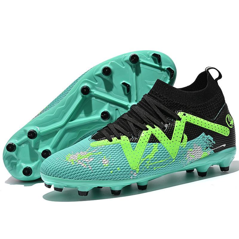 Broken Youth Spikes Children's Women's Football Shoes Men's Football Shoes Sports Training Foreign Trade High-top Nails