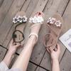 Size 35-43, Large Size Women's Shoes Flower Sandals Female Student Korean Version Versatile 41 Fairy Wind Flat Bottom Beach Shoes Summer 42