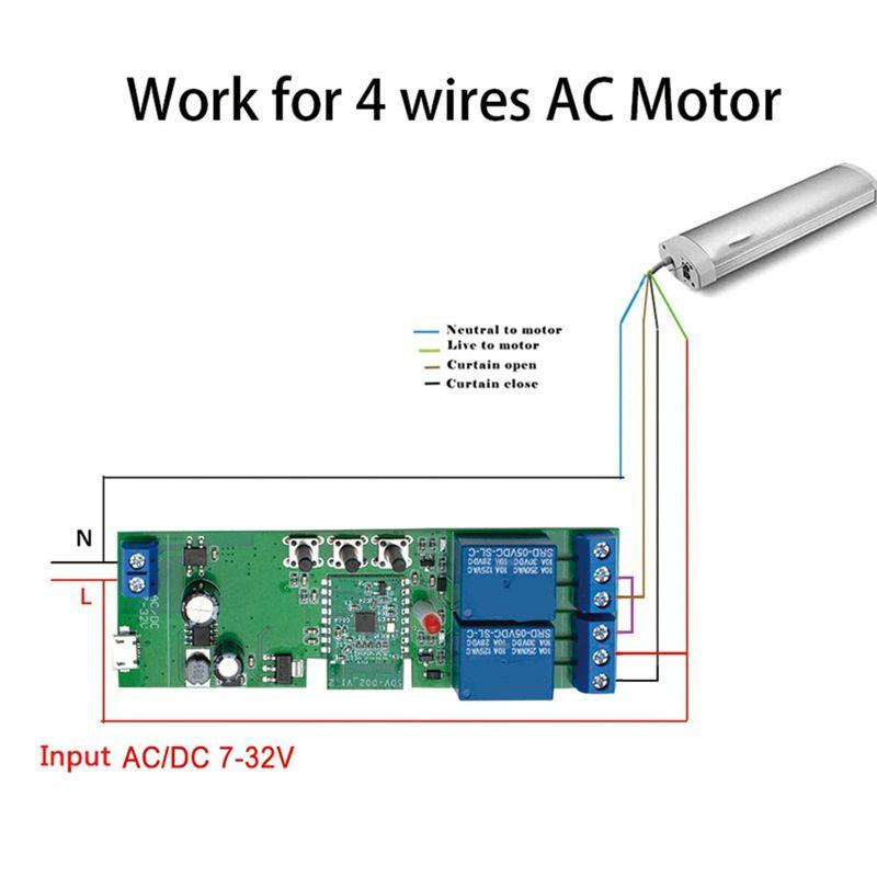 A20F-Ewelink 2 Channel Wifi Electric Linear Actuator Motor Controller 12V 24V 110V 220V 2CH Relay Interrupter