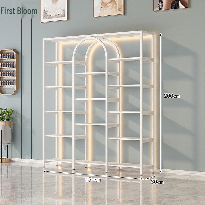 Elegant Display Stand: Nail Art and Skincare Storage Rack for Beauty Salons