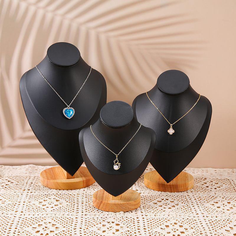 Solid Wood Necklace Display Stand for Night Market Jewelry Stall