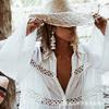 Women's Off-Shoulder Striped Maxi Dress with Side Slit, Casual Beach Sundress for Summer Vacation