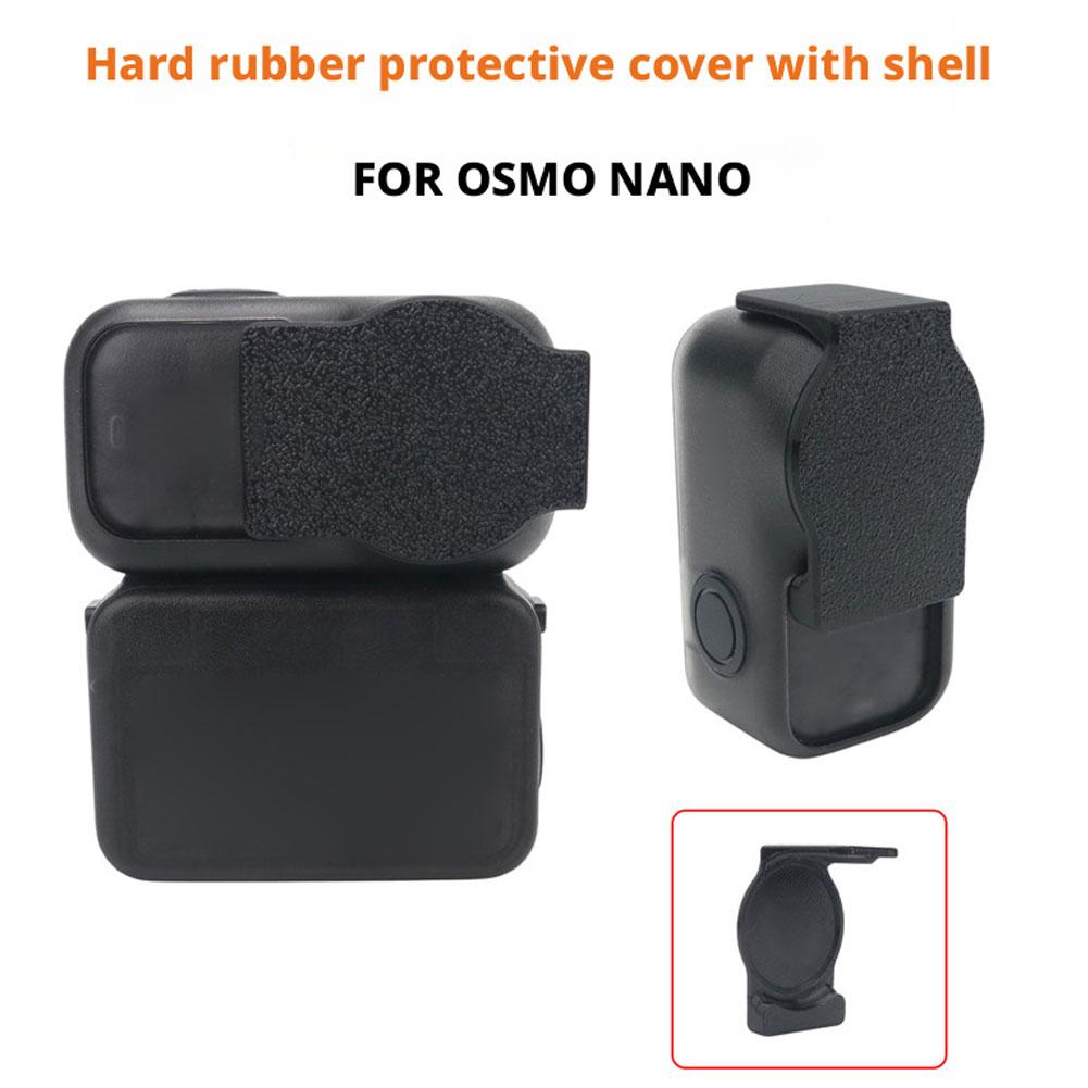 Black Hard Glue Lens Protective Cover For DJI OSMO NANO With Protective Case and Lens Cap Thumb Action Camera Accessories