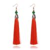 Antique Tassel Earrings Long Temperament Earrings Yunnan Vacation Travel Photography Retro Style Earrings Women