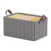 Houndstooth Foldable Steel Frame Clothes Storage Box