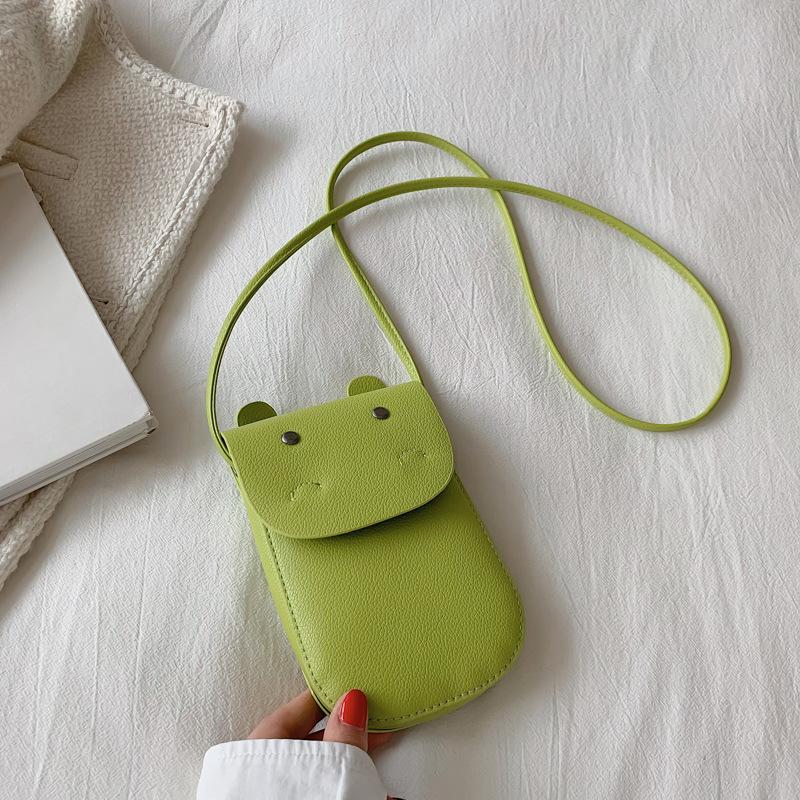 Mini PU Leather Flap Women Crossbody Bags Cute Trendy Small Purses Waterproof Phone Shoulder Bags Solid Color Casual Handbag