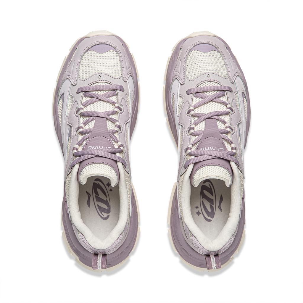 Li Ning Star Dämpfung Rutschfest Abriebfest Atmungsaktiv Höhenverstellend Niedrig geschnitten Freizeitschuhe Damen AGCW022-3