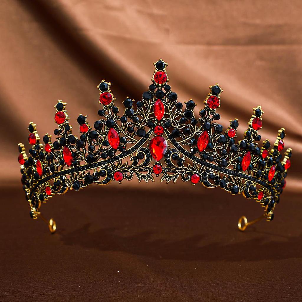 Diadema Corona Nuziale con Strass per Abito da Sera e Servizi Fotografici