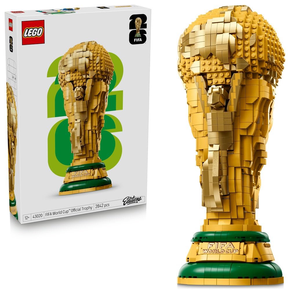 LEGO Edition FIFA Weltmeisterschaft Offizielle Trophäe Spielzeug Geschenk Baustein Jungen Mädchen Kinder Alter 12 13 14 Grundschule Innenbereich Stilvoll Fußball Sport