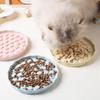 Keramische Langzame Voerbak voor Huisdieren, Anti-Braak Langzamer Eten Kattenbord, Brede Platte Voerbak voor Kleine Middelgrote Honden Katten